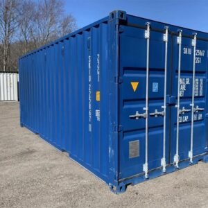 Container d&rsquo;expédition/stockage 20 pieds x 8 pieds x 8,5 pieds – Neuf – Étanche au vent et à l&rsquo;eau – Bleu