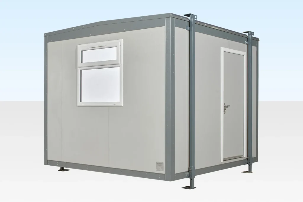 Cabine de chantier 10 pieds x 10 pieds sur vérins