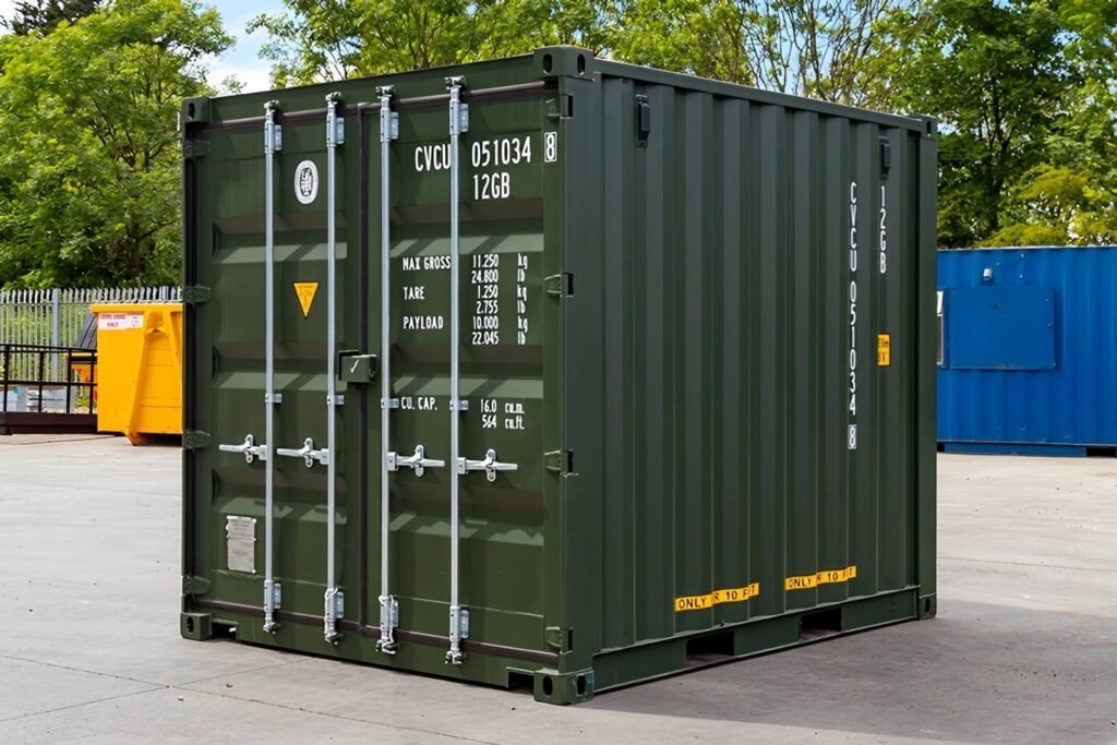 Conteneur maritime 10 pieds neuf (One Trip) – Vert