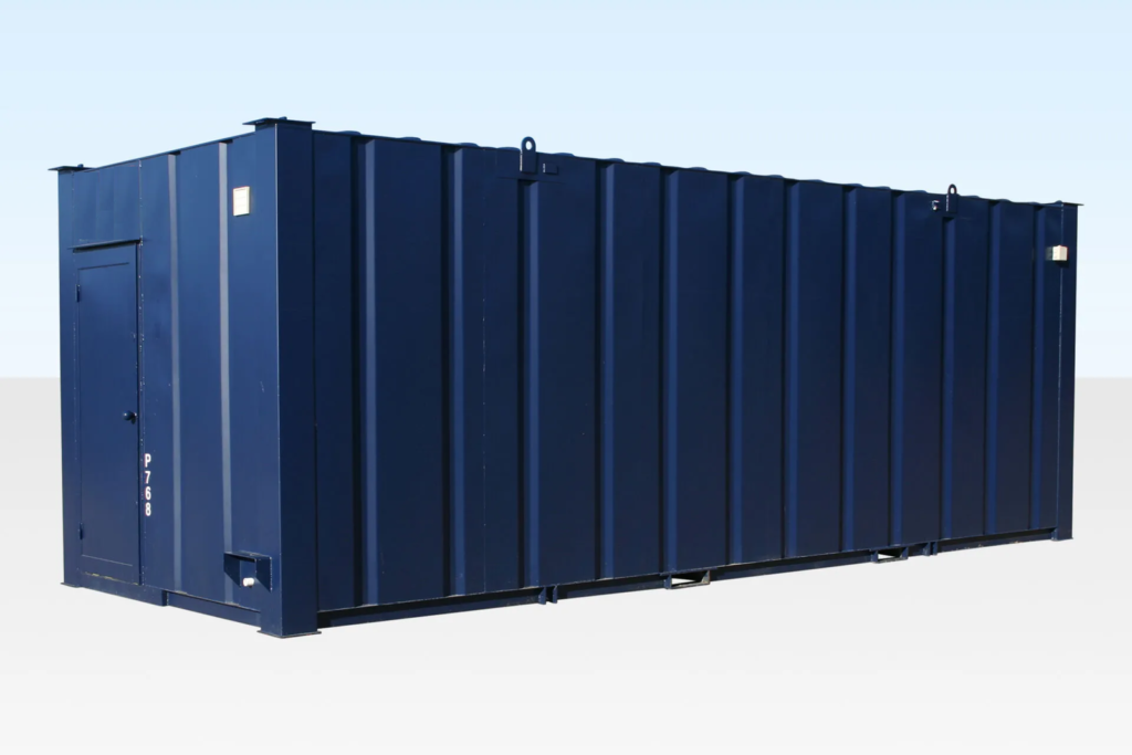 Cabine sanitaire acier 4+1 postes 20 x 9 pieds
