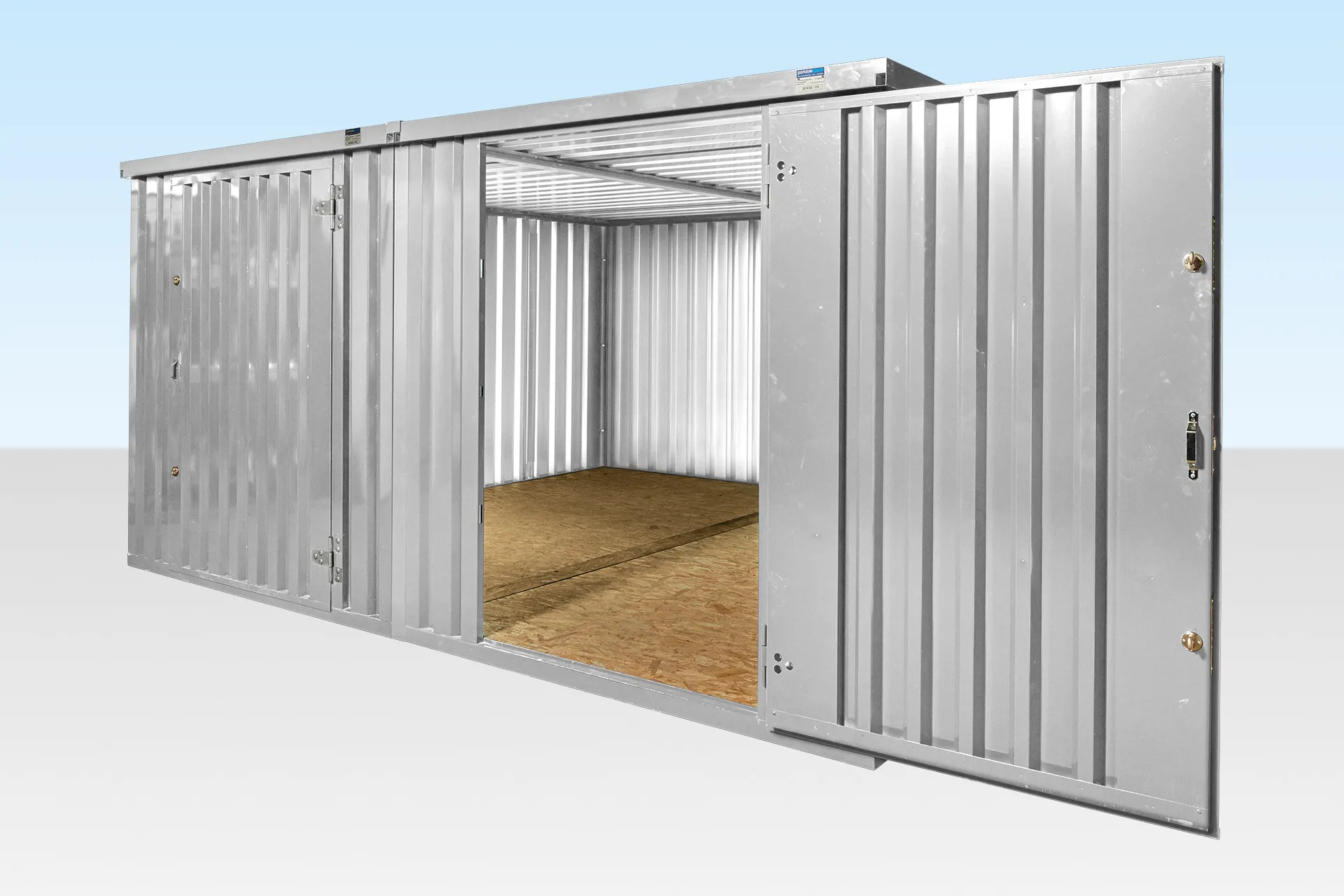 Duo de conteneurs pliables reliés 3 x 4,2 m – galvanisé – Image 2