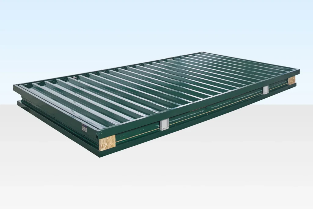 Abri de stockage démontable laqué 4 x 2,1 m