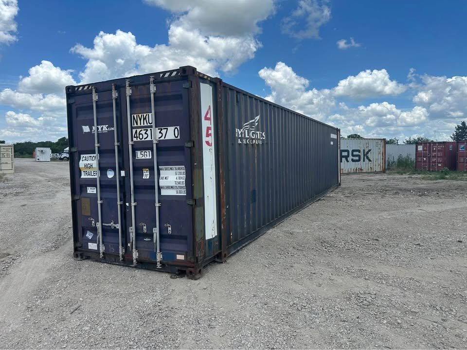Conteneur maritime High Cube 45 pieds – Longueur et hauteur maximales