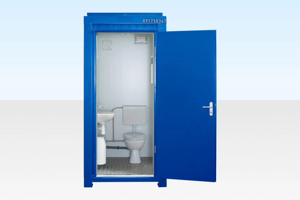 Sanitaire individuel raccordable 5 x 4 pieds (bleu)