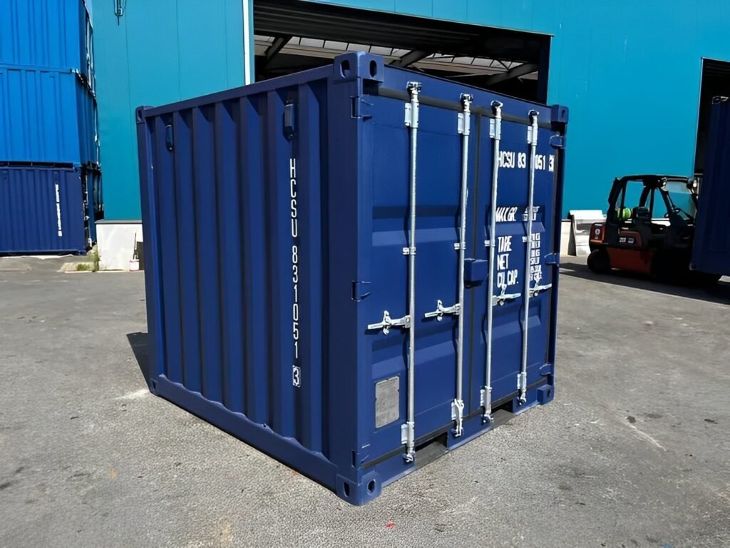 Conteneur maritime 8 pieds neuf (One Trip) – Bleu