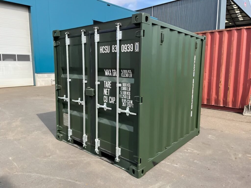 Conteneur maritime 8 pieds neuf (One Trip) – Vert