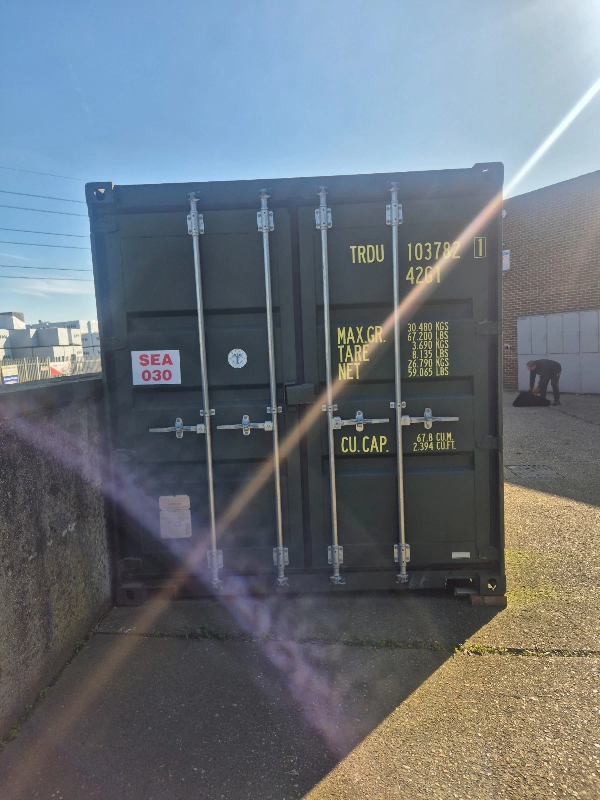 Conteneur maritime 40 pieds One Trip – Stockage sécurisé – Image 3