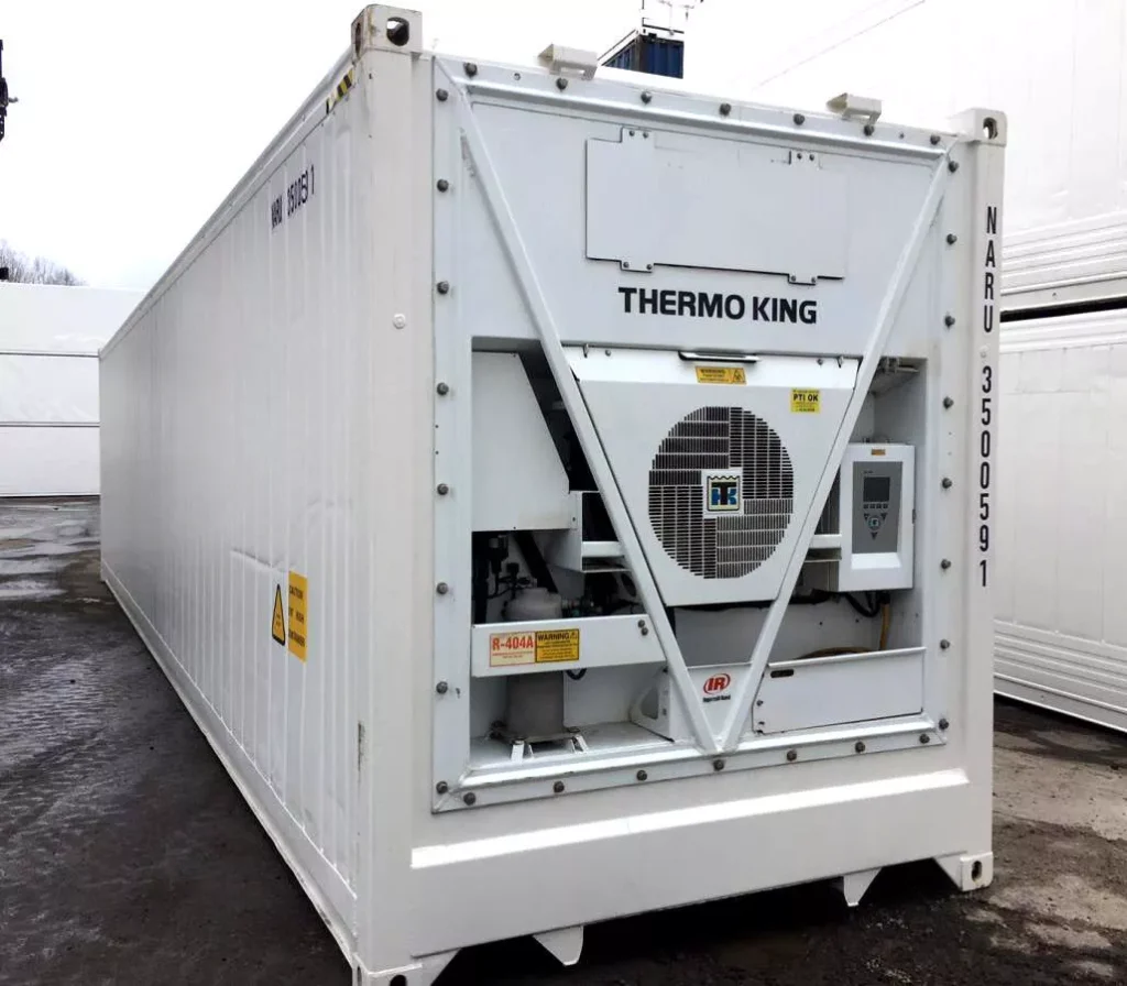 Conteneur congélateur 40 pieds – stockage frigorifique mobile -40°C